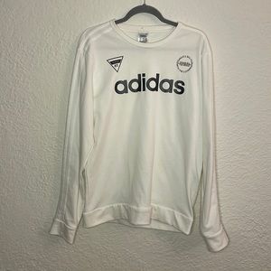 Adidas white crew neck